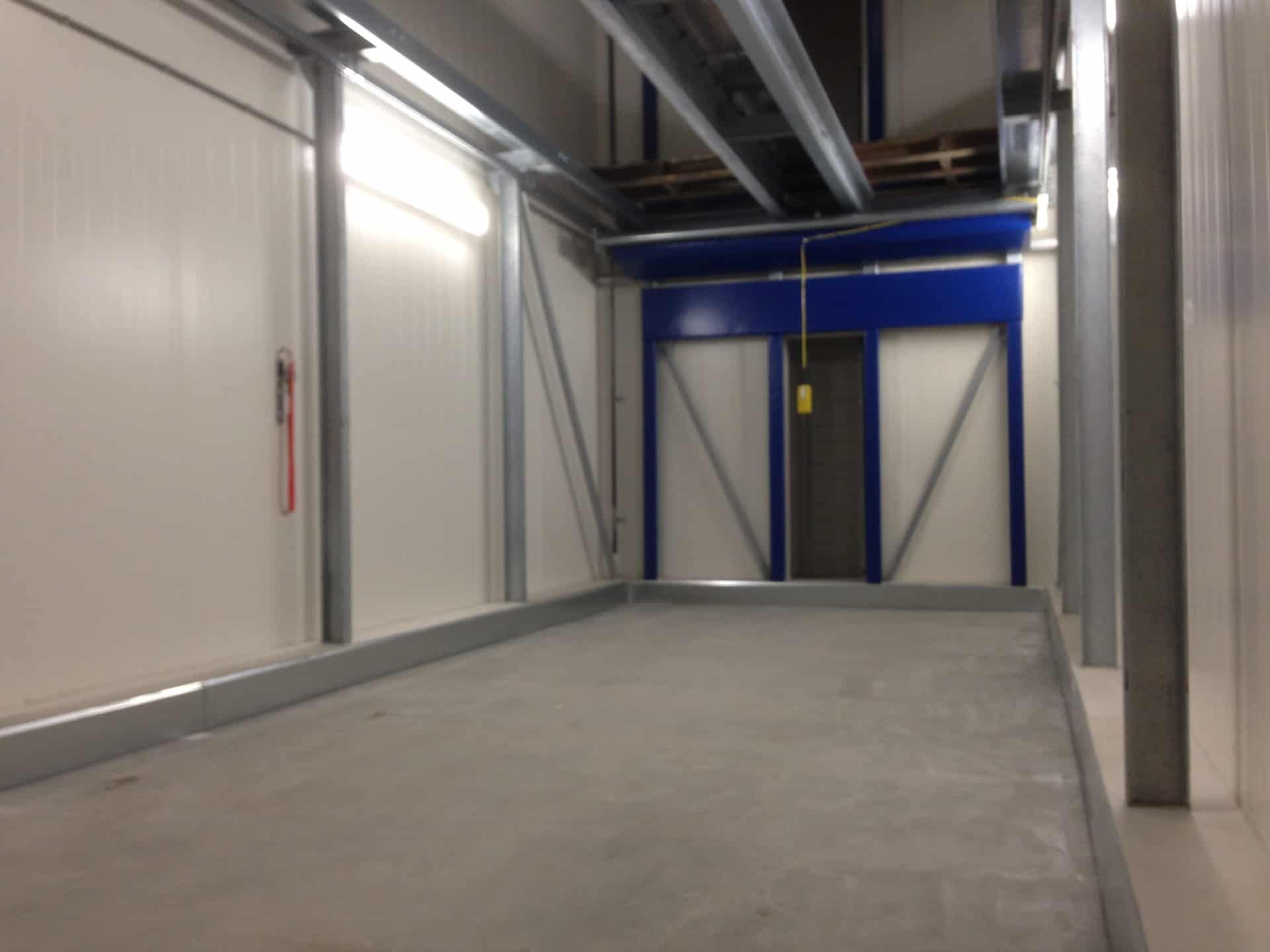Na de montage: de koelcel in Maasdijk