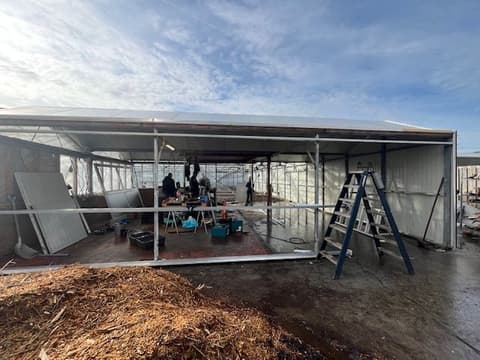 Fase 34 van de renovatie van kasschuur Indoor Moestuintjes