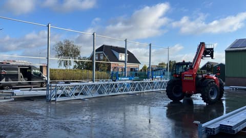 Fase 3 van de nieuwbouw van schuur Dolder in Boskoop