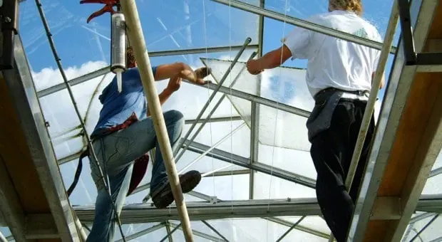 Onderhoud van de kas: ruit reparatie
