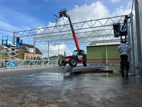 Fase 4 van de nieuwbouw van schuur Dolder in Boskoop