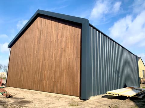 Fase 19 van de nieuwbouw van de schuur in 's-Gravenzande