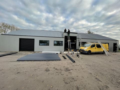 Fase 9 van de renovatie van het bedrijfspand in De Kwakel