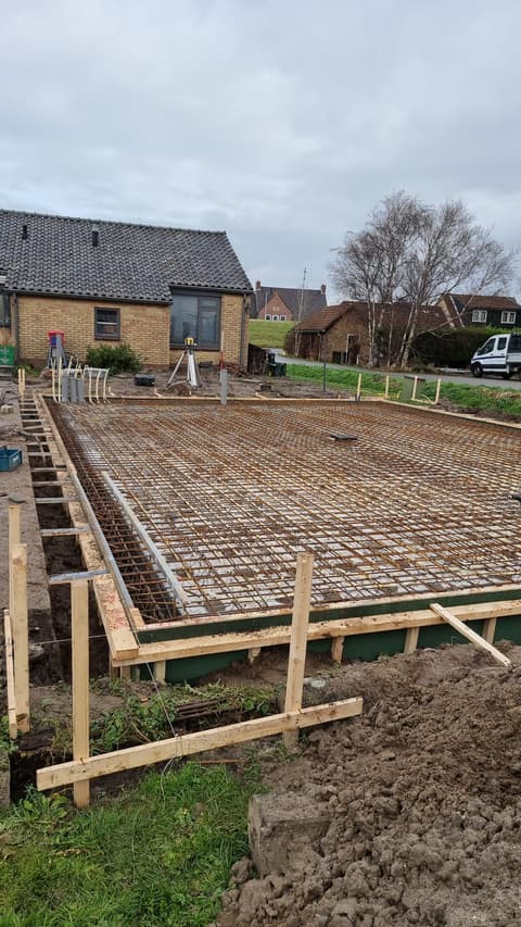 Fase 15 van de nieuwbouw van de schuur in 's-Gravenzande