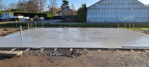Fase 16 van de nieuwbouw van de schuur in 's-Gravenzande