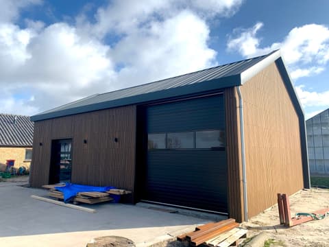 Fase 5 van de nieuwbouw van de schuur in 's-Gravenzande