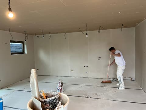 Fase 9 van de nieuwbouw van de schuur in 's-Gravenzande