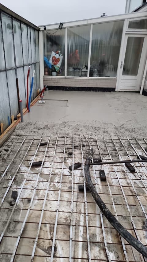 Fase 6 van de nieuwbouw van de schuur in 's-Gravenzande
