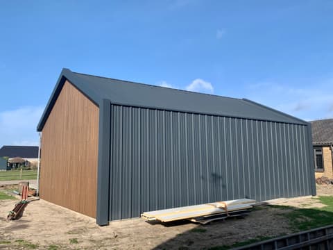 Fase 6 van de nieuwbouw van de schuur in 's-Gravenzande