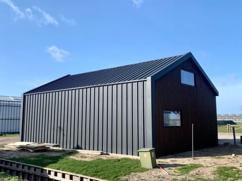 Fase 20 van de nieuwbouw van de schuur in 's-Gravenzande