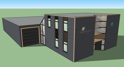 Fase 18 van de renovatie van bedrijfspand Lightshine in Monster