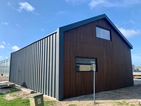 Fase 24 van de nieuwbouw van de schuur in 's-Gravenzande