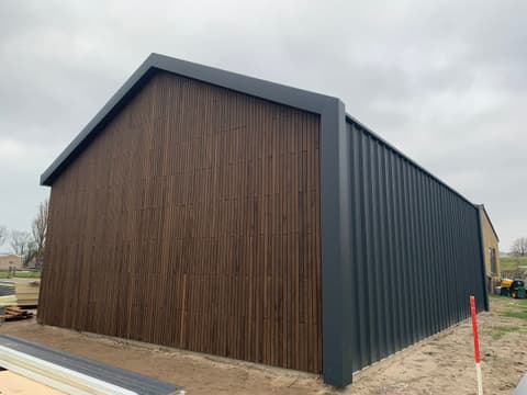 Fase 26 van de nieuwbouw van de schuur in 's-Gravenzande