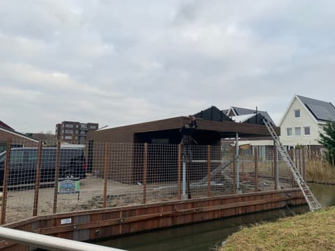 Fase 18 van de renovatie van kasschuur Doerstaete in Wateringen