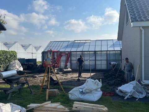 Fase 19 van de nieuwbouw van de schuur in 's-Gravenzande