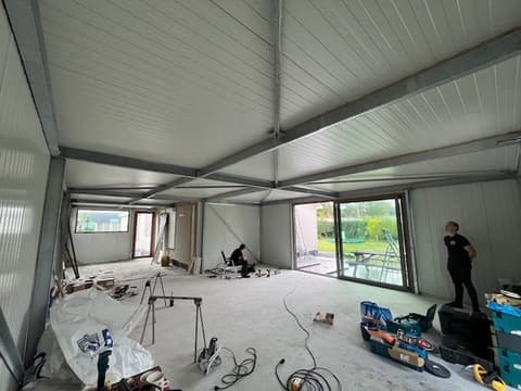 Fase 23 van de nieuwbouw van de schuur in 's-Gravenzande