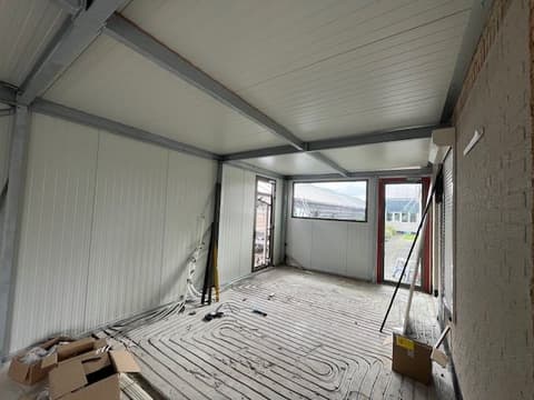 Fase 24 van de nieuwbouw van de schuur in 's-Gravenzande