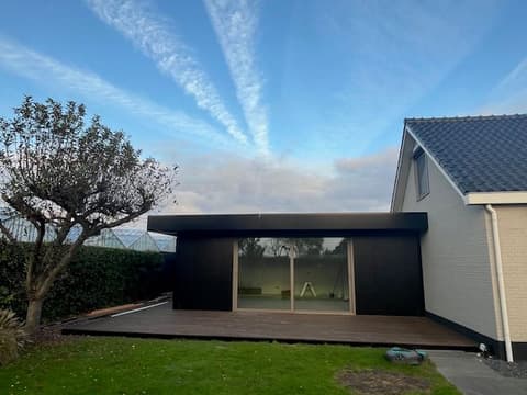 Fase 31 van de nieuwbouw van de schuur in 's-Gravenzande