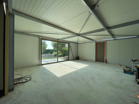 Fase 12 van de nieuwbouw van de schuur in 's-Gravenzande