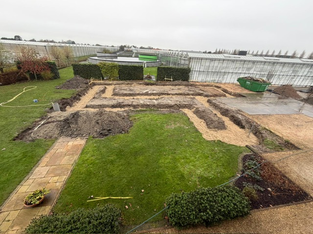 Fundering storten voor een vergunningsvrije nieuwbouwschuur Poeldijk in het Westland